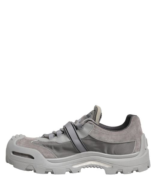 Dolce & Gabbana Gray Airmaster Panelled Low Top Men Sneakers Shoes for men