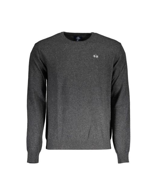 La Martina Gray Wool 'Sweater for men