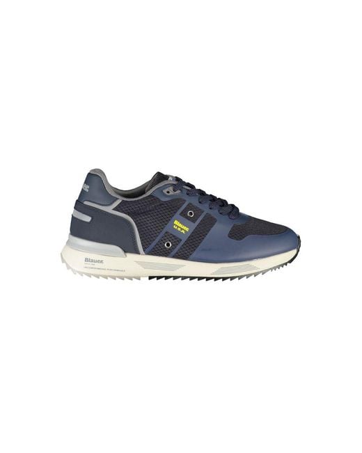 Blauer Blue Dapper Sneakers With Contrast Detailing for men