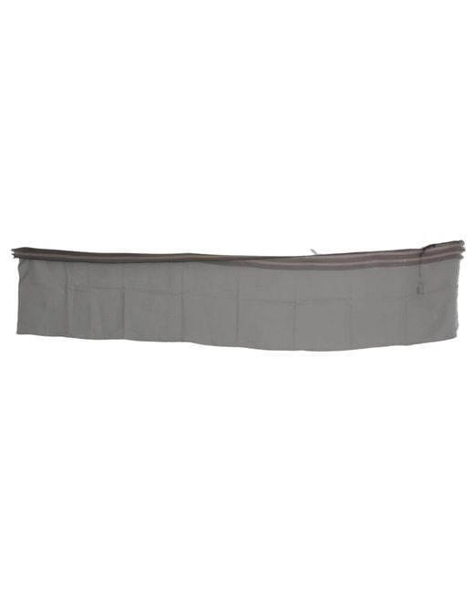 CoSTUME NATIONAL Black Fringe Neck Wrap Cotton Scarf Gray Ms1525bg for men