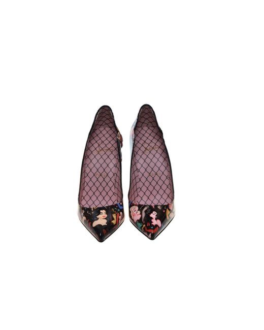 Christian Louboutin Hot Chick 100 Black Limited Edition Dr Bored Print Patent Leather High Heel Pumps
