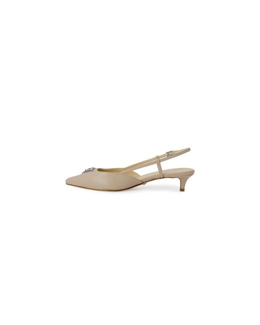 Guess White Beige Polyester High Heel Pumps