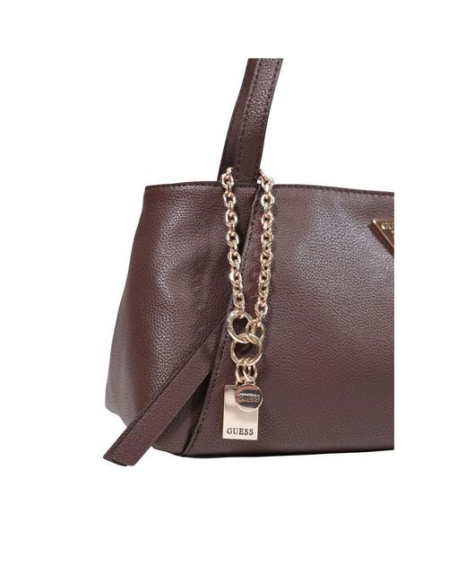 Guess Brown Polyethylene Handbag