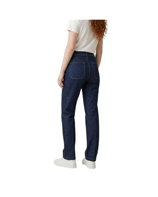 Replay Blue Cotton Mom Jeans