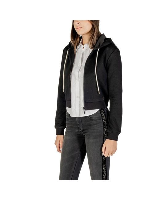 Guess Black Polyester Hoodie