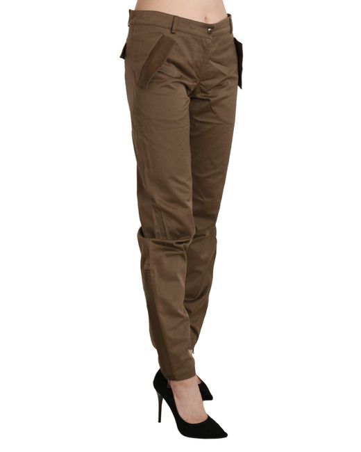 Ermanno Scervino Black Chic Mid Waist Straight Trouser