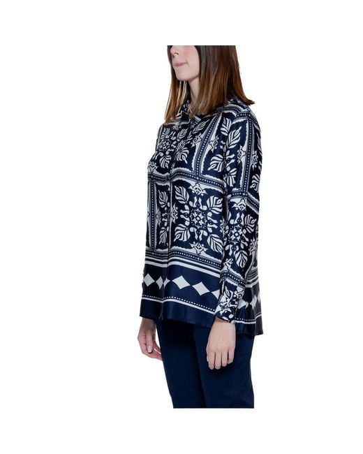 Street One Blue Viscose Blouse