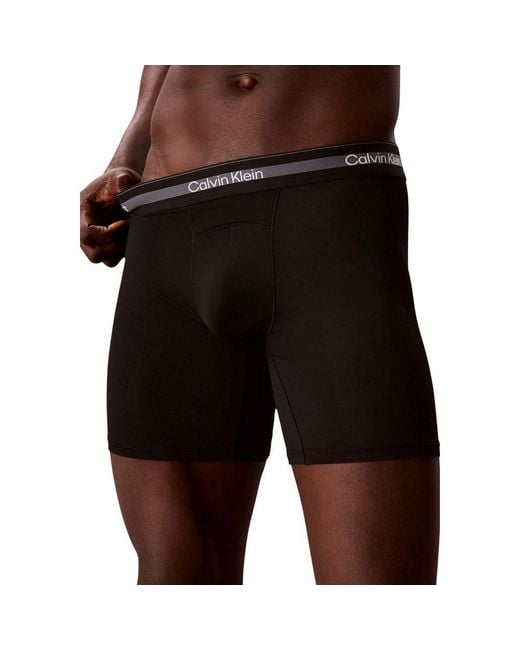 Calvin Klein Black Recycled Polyester Boxers for men