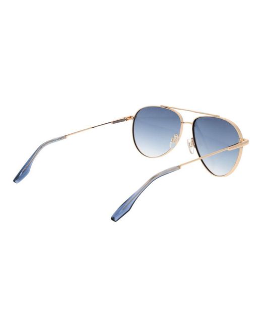 Trussardi Blue Stainless Steel Sunglasses for men