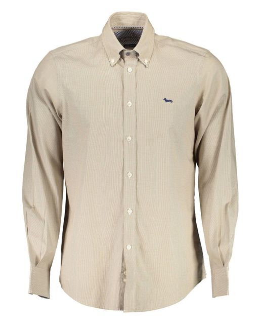 Harmont & Blaine Natural Cotton Shirt for men