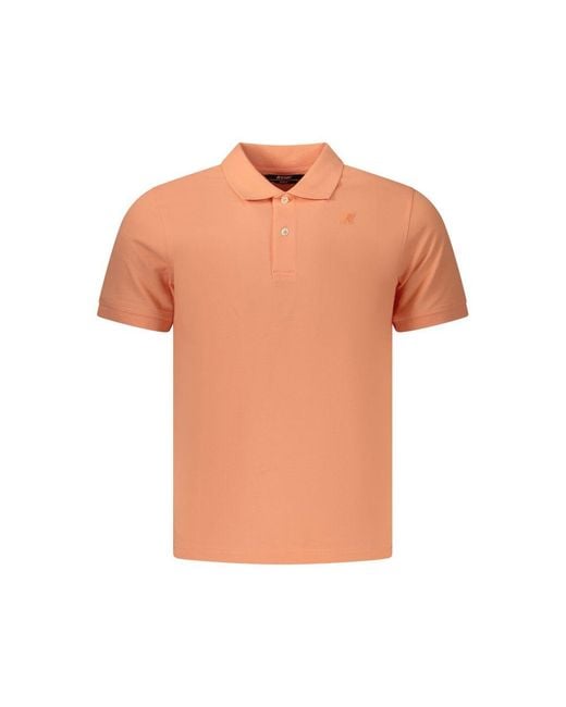 K-Way Orange Rosa Cotton Mens Polo - S for men