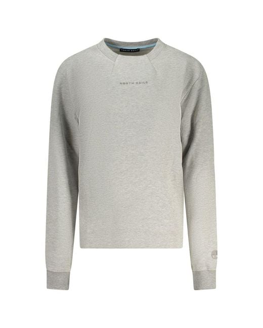 North Sails Gray Grigio Cotton Sweatshirt