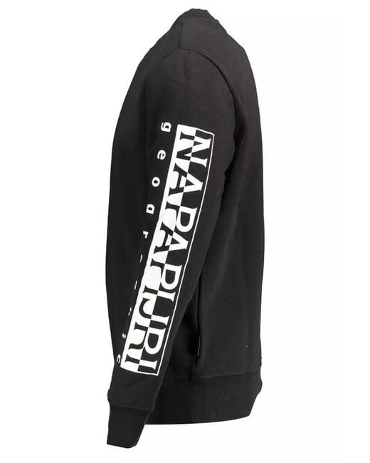 Napapijri Black Elevate Your Style With A Sleek Sweatshirt for men