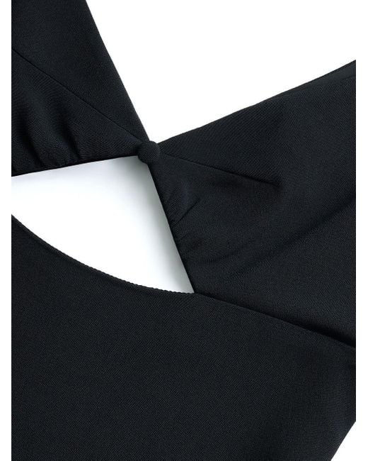 AMI Black Cut-out Detail Mini Dress