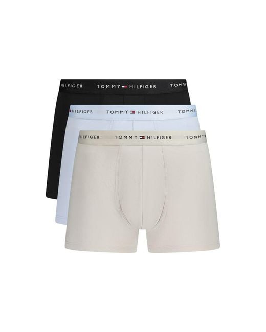 Tommy Hilfiger Multicolor Blue Polyester Men's Boxer for men