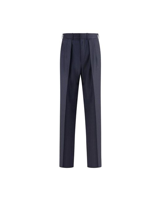 Tom Ford Blue Tailo Pinstripe Pants for men