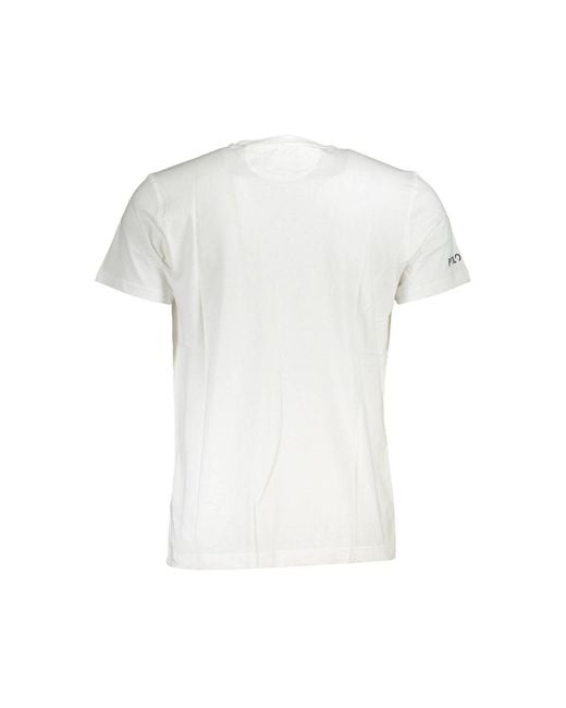 La Martina White Cotton T-Shirt for men