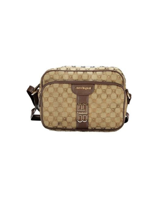 Laura Biagiotti Natural Beige Polyester 's Shoulder Bag