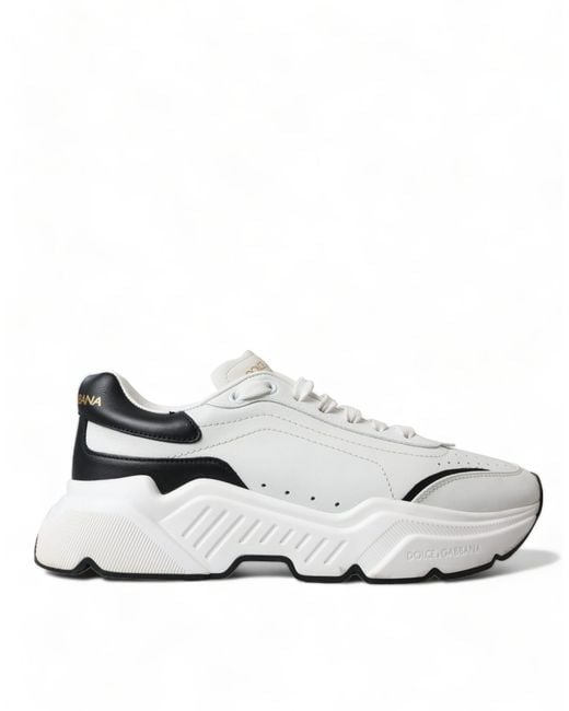 Dolce & Gabbana White Daymaster Leather Sneaker
