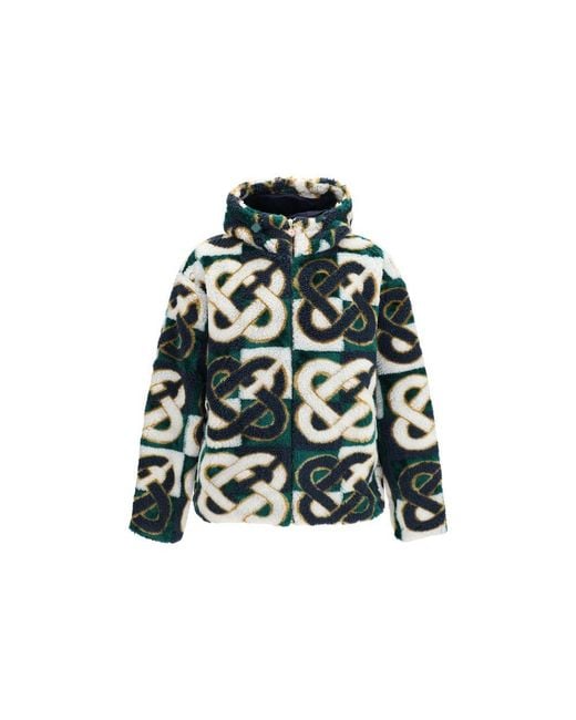 Casablanca Green Multicolor Polyester Shell Jacket for men