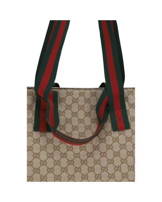 Gucci Brown Beige Polyester Shoulder Bag for men