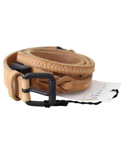 Ermanno Scervino Black Elegant Leather Fashion Belt