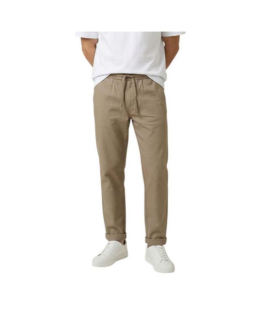 Gianni Lupo Natural Polyester Casual Pants for men