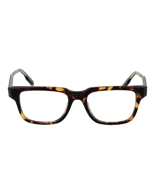 Zegna Black Brown Acetate Glasses (frames) for men