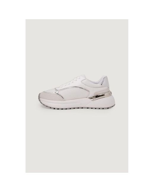 Pinko White Leather Low Top Sneakers