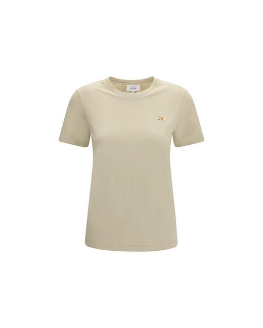 Maison Kitsuné Natural Bicolor Cotton T