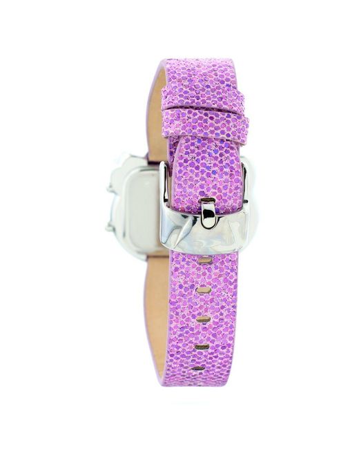 Chronotech Purple Multicolor Leather Watch