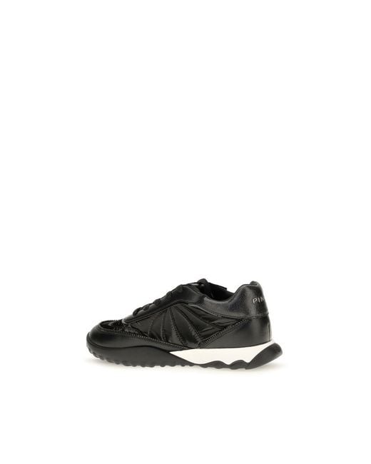 Pinko Black Fabric Low Top Sneakers
