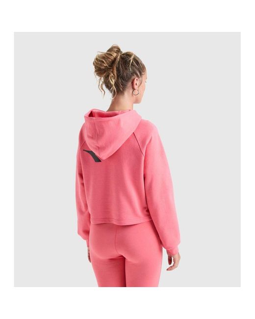 Diadora Pink Multicolor Cotton Sweatshirt