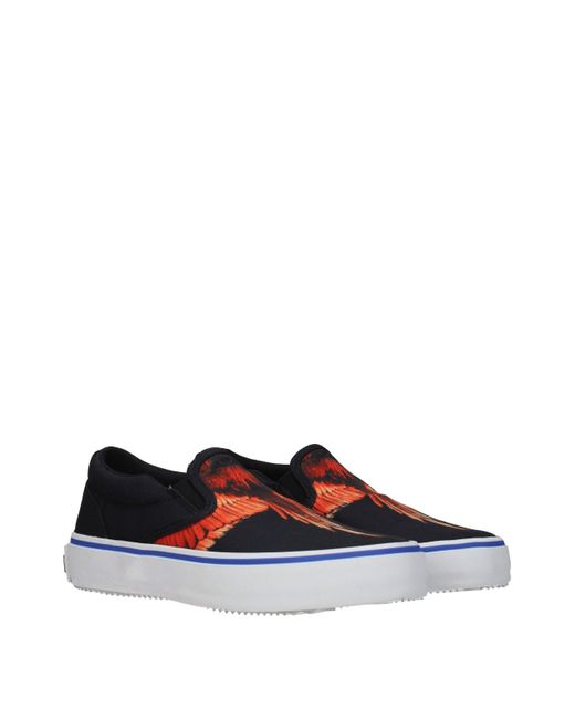 Marcelo Burlon Blue Fabric Slip-On Loafer for men