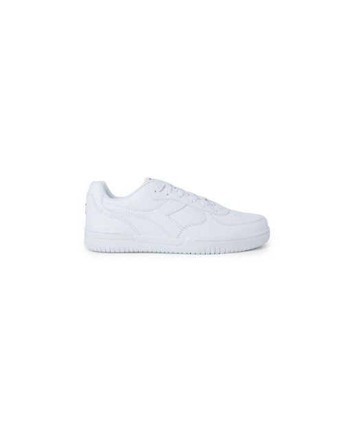 Diadora White Artificial Leather Low Top Sneakers