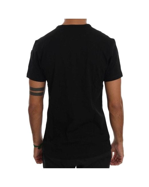 Daniele Alessandrini Black Cotton T for men