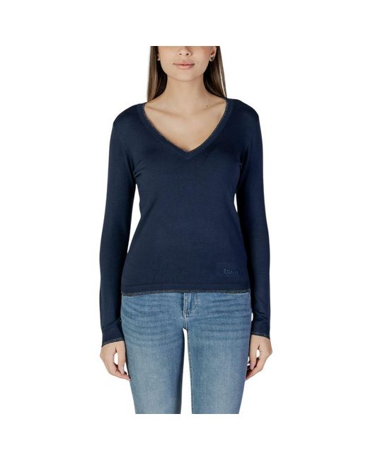 Liu Jo Blue Viscose Tops & T-Shirt