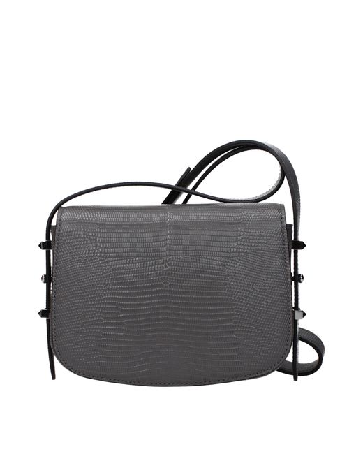Jimmy Choo Black Shoulder Bags Leather/Gunmetal