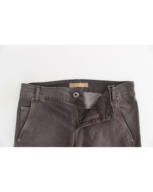 Ermanno Scervino Gray Chic Slim Leg Jeans