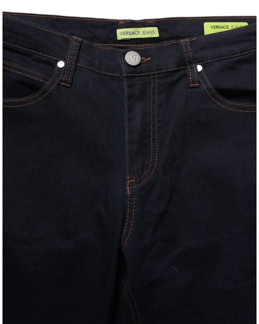 Versace Jeans Couture Blue High Waist Skinny Denim Trouser Jeans