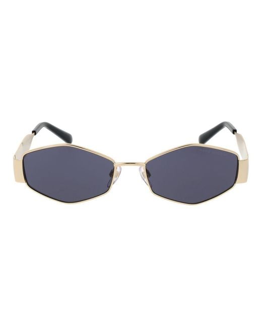 Marc Jacobs Blue Gold Metal Sunglasses
