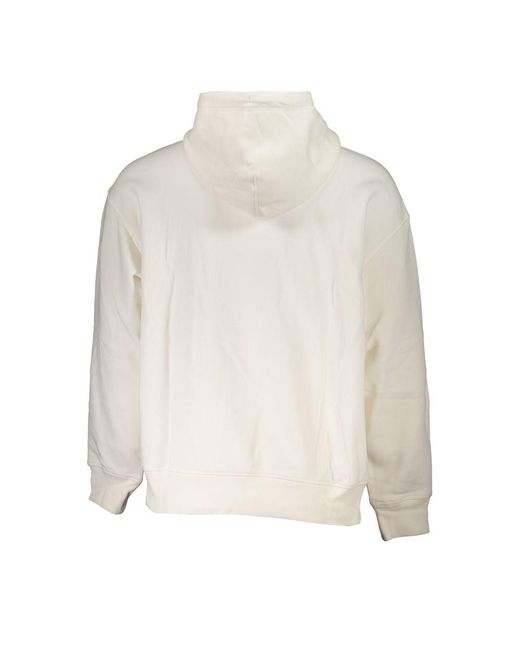 Tommy Hilfiger White Elegant Hooded Sweatshirt for men