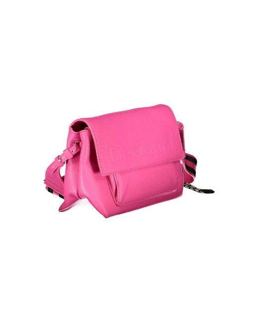 Desigual Pink Polyethylene Handbag