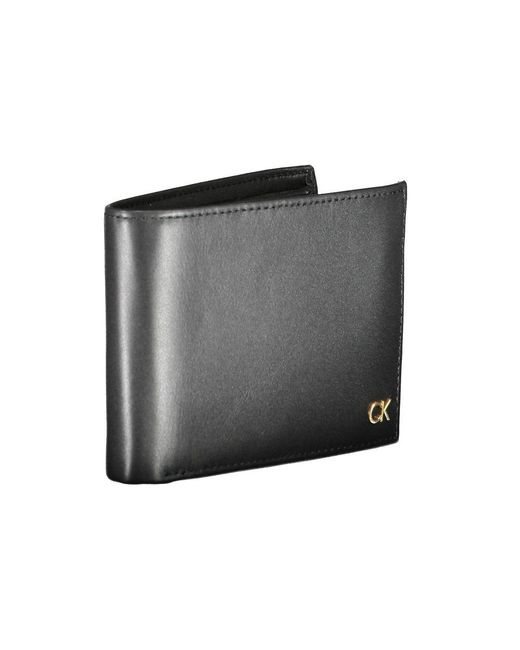 Calvin Klein Gray Leather Wallet for men