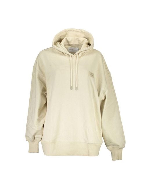 Calvin Klein Natural Beige Cotton Sweater