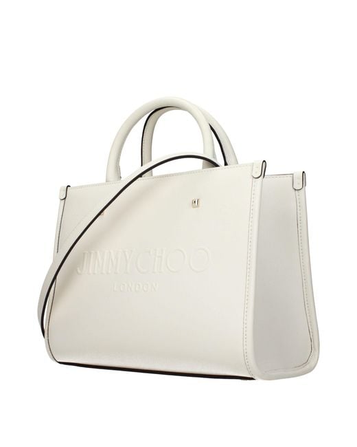 Jimmy Choo White Leather Handbag