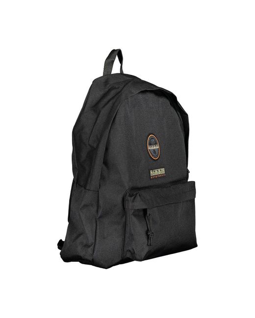 Napapijri Black Sleek Urbane Eco-Friendly Backpack for men