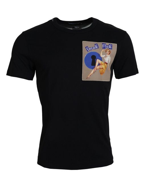 Dolce & Gabbana Black Chic Cotton Tee For The Modern for men