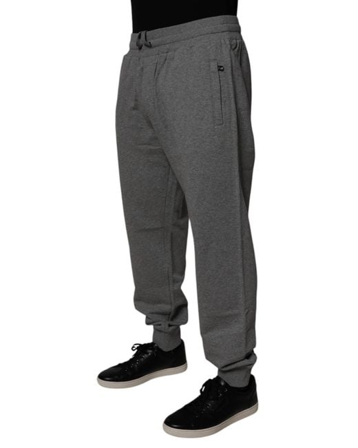 Dolce & Gabbana Gray Sweatpants Casual Comfortable for men