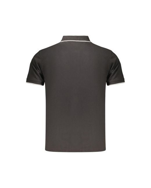 COVERI MOVING Black Cotton Men's Polo for men